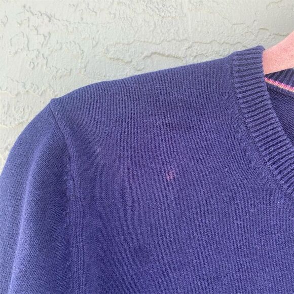 Lilly Pulitzer Women's Navy Blue Crewneck Cardigan Sweater Size S Long Sleeve - Picture 10 of 10